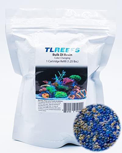 TL Reefs Mixed Bed DI Resin Refill, Color Changing, RODI, 1.25 lb