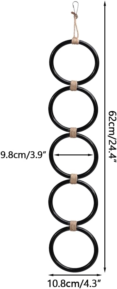 DONGKER Snake Climbing Rings,Hanging Installation Ball Python Enrichment Toys for Corn Snakes Garter Snakes Iguana Lizards Chameleons