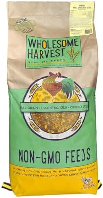 Non-GMO Scratch Grain for Chickens & Livestock – 40 lb Bag of Barley, Corn & Wheat | Wholesome Chicken Feed Supplement & Foraging Treat | Soy-Free, Family Farm Grown