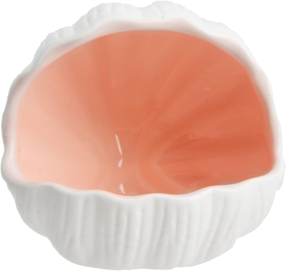 RUIAN Ceramic Conch Shell Aquarium Hideout Cave Pink Betta Fish Tank Decor
