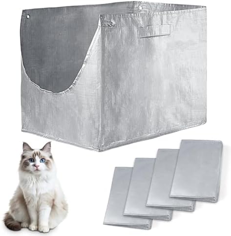4 Pack Reusable Type D Liners Compatible with Modkat XL Litter Box