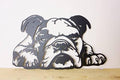 PHJYMXZSNA Black 3D Dog Head Decor Metal Bulldog Wall Sculpture Unique Modern by Unknown