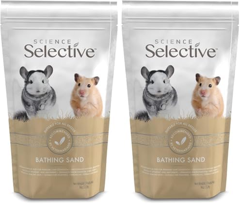 Supreme Petfoods Science Selective Bathing Sand for Hamsters, Gerbils, Chinchillas & Degu (Pack of 2)