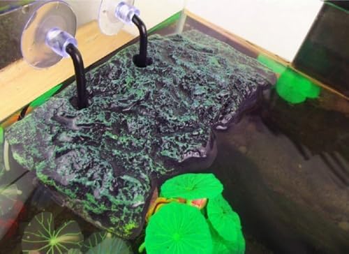 Minidiva Turtle Platform, Floating Pier Rectangular Terrapin Dock PU Foam Aquarium Float Decor Basque Terrace Climb Brazilian Tortoise, Turtle Less Than 550g