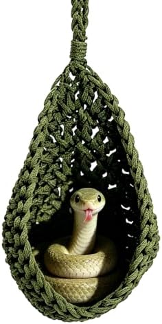 Premium Cotton Rope Reptile Hammock Hanging Hideout for Snakes