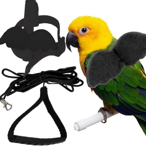Adjustable Bird Harness and Leash, Nylon Rope, for 2.5-4.2oz Weighth Birds