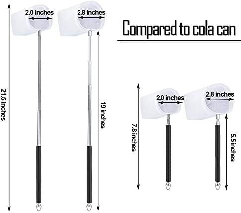 4 Pieces Fish Tank Shrimp Net Extendable Handle Shrimp Net