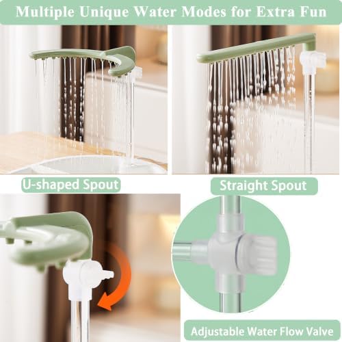 Bird Shower, Parrot Shower Fountain, Adjustable Water Flow