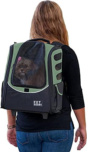 Pet Gear I-GO2 Roller Backpack, Medium Escort, NEW Sage