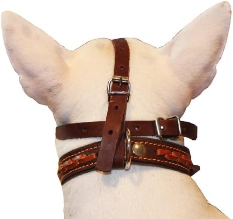Real Leather Cage Basket Secure Dog Muzzle #119 Brown - Poodle, Spaniel (Circumference 9.5", Snout Length 2.5")
