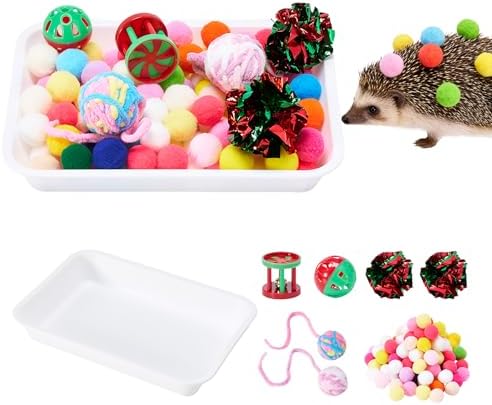 Dig-Box Tray for Hedgehog, Multi-Type Hedgehog Enrichment Set