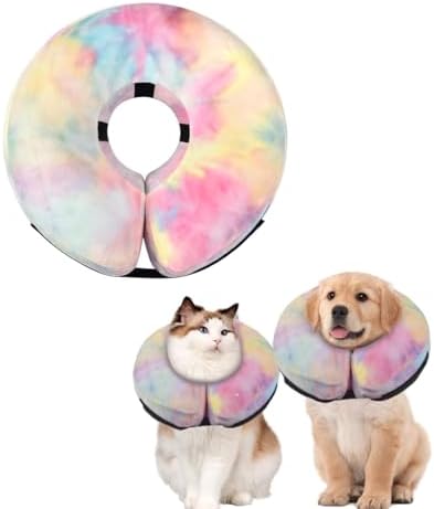 Inflatable Dog Collar, Potective Recovery E Collar for Dogs and Cats, Soft Pet Cone Collar for Small Medium Large Dogs and Cats