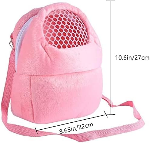 Litewoo Sugar Glider Carrier Travel Bag, Breathable Portable Pouch (Pink)
