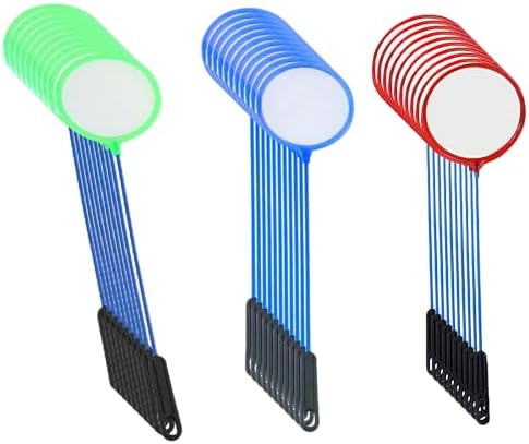 Aquarium Fish Net 30 PCS Cleaner Net Fish Tank Filter Nets High Density Fish Tank Mesh Nets, with Plastic Handle 5 Inches Diamete，Random Colors
