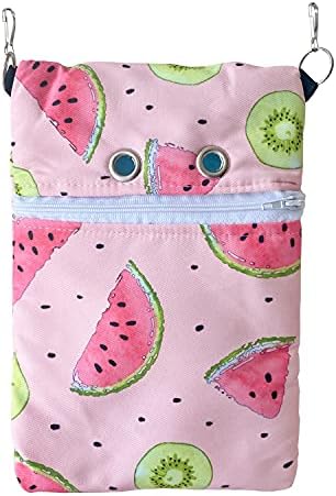Waterproof composite Fabric Sugar Glider Bonding Carry Pouch Portable Small Animal Carrier Bag Small Animal Bonding Crossbody Strap for Hamster Rat Gerbil Other Small Pet Sleeping Bag With Vent (Pink)