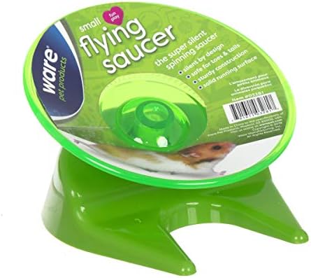 Ware Manufacturing Flying Saucer Exercise Wheel for Small Pets, 5-Inch - Colors may vary