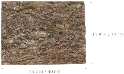 NUOBESTY 3 Pack Large Cork Bark for Reptiles, Terrarium Background Panels