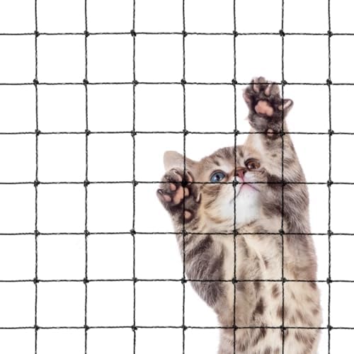 Cat Balcony Net, Steel Wire Reinforced, Anti-Fall Fence, Safety Net, Extra Strong (10 X 33 Ft)