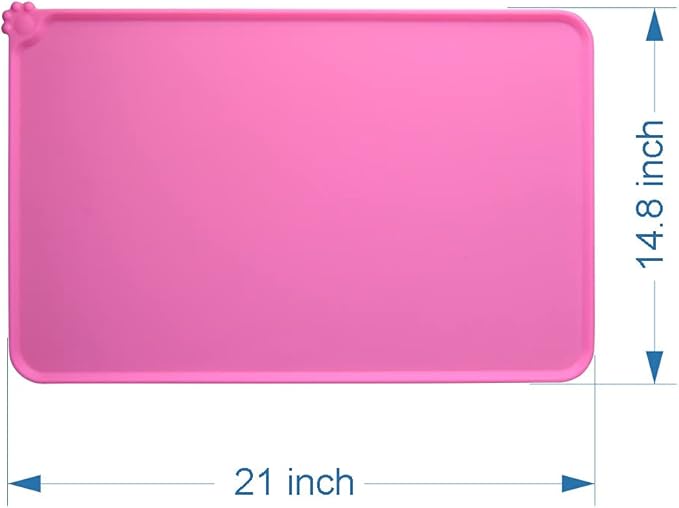 Silicone Cat & Dog Bowl Mat, Non-Slip Pet Feeding Mat - Image 5