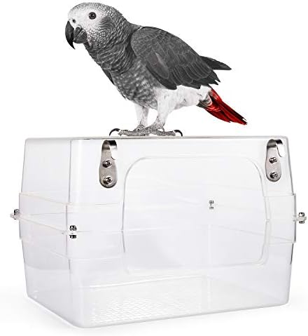 Colorday Large Bird Bath for Cage, Parrot Bath for Parakeet, African Grey, Amazon, Conure, Cockatiel(13X11X8 inch)