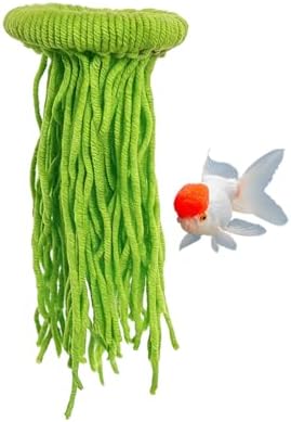 1 PCS Fish Spawning Mops, Fish Breeding Grass Mops, Floating Fish Spawn Breeding Mop for Fish Tank (Green)