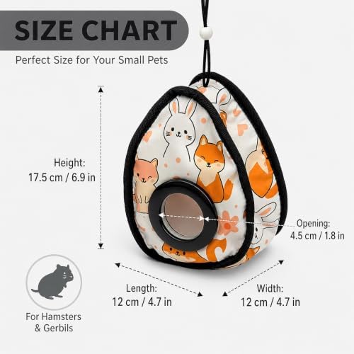 Guinea Pig Hammock, Chinchilla Hammock for Hamsters, Guinea Pigs
