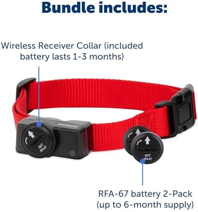 PetSafe Wireless Pet Containment System Receiver Collar with Extra Battery