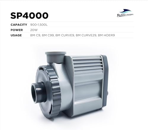 Bubble Magus SP4000 Skimmer Pump: An efficient protein skimmer pump designed for large fish tanks with a powerful flow of 240 GPH suitable for 43.3 x 57 x 63inch aquariums【SP4000】