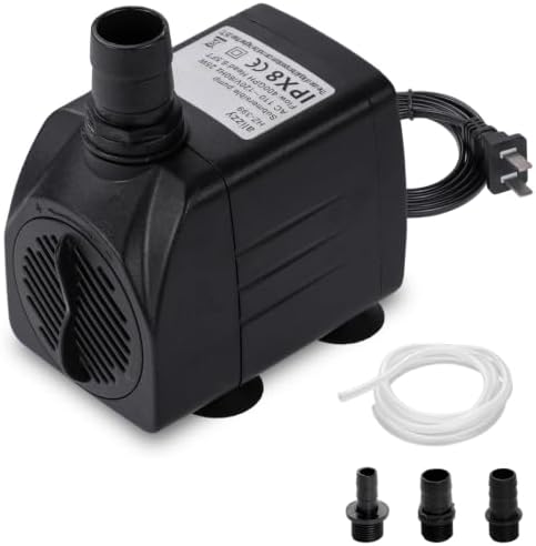 alizzy 400 GPH Fountain Pump, Durable Submersible Water Pump