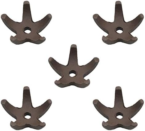 COMOK Fish Tank Decorations 5 Pcs Aquarium Mini Starfish-Shaped Shrimp Home Fish Tank Shelter Breeding Cave, Brown