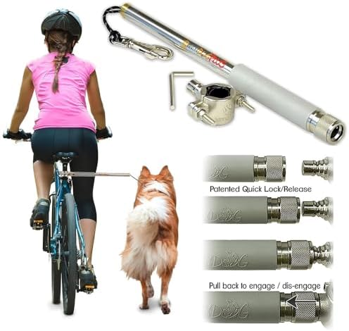 WalkyDog Plus Dog Bicycle Leash for Bike