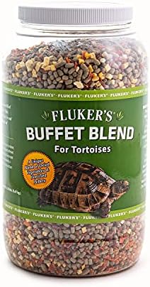 Fluker's Buffet Blend Tortoise Diet, Veggies with Fortified Pellets, 3.25 lbs.