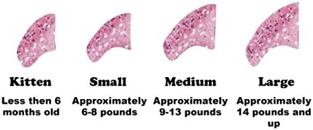 Soft Nail Caps for Cat Claws, Pink Glitter, Large, 40 Pack