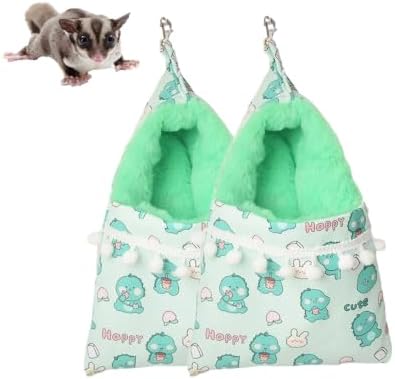 2 Pcs Sugar Gliders Sleeping Pouch Bag, Nest Bed For Small Animals (Bed)