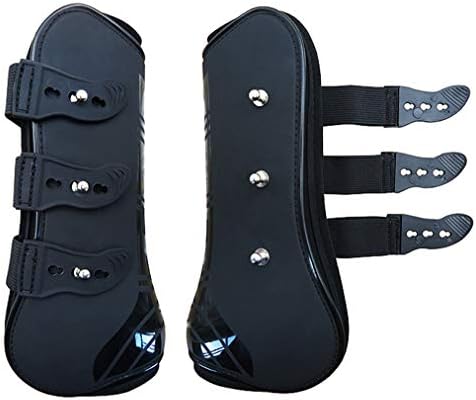 Open Front Jumping Tendon Horses Boots, Secure Leg Protection, Lightweight and Tough Dressage Horse Riding Equestrian Equipment
