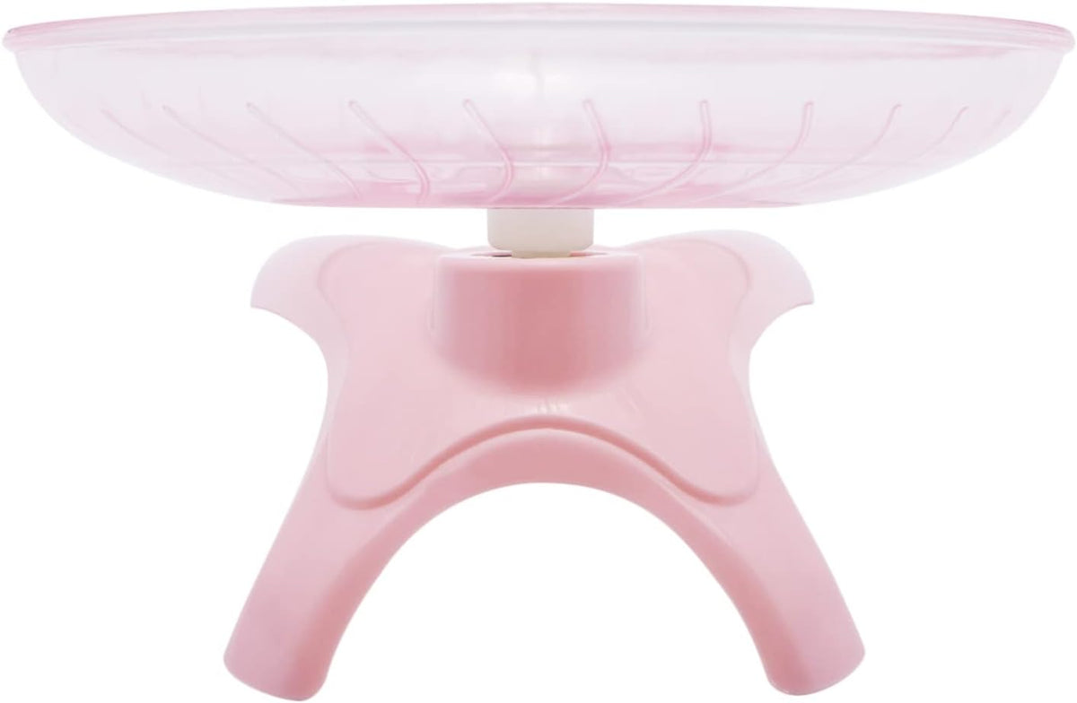 Hamster Wheel Hamster Flying Saucer Silent Exercise Wheel Running Wheel for Dwarf Hamsters Gerbil Mice Small Animals (Pink)