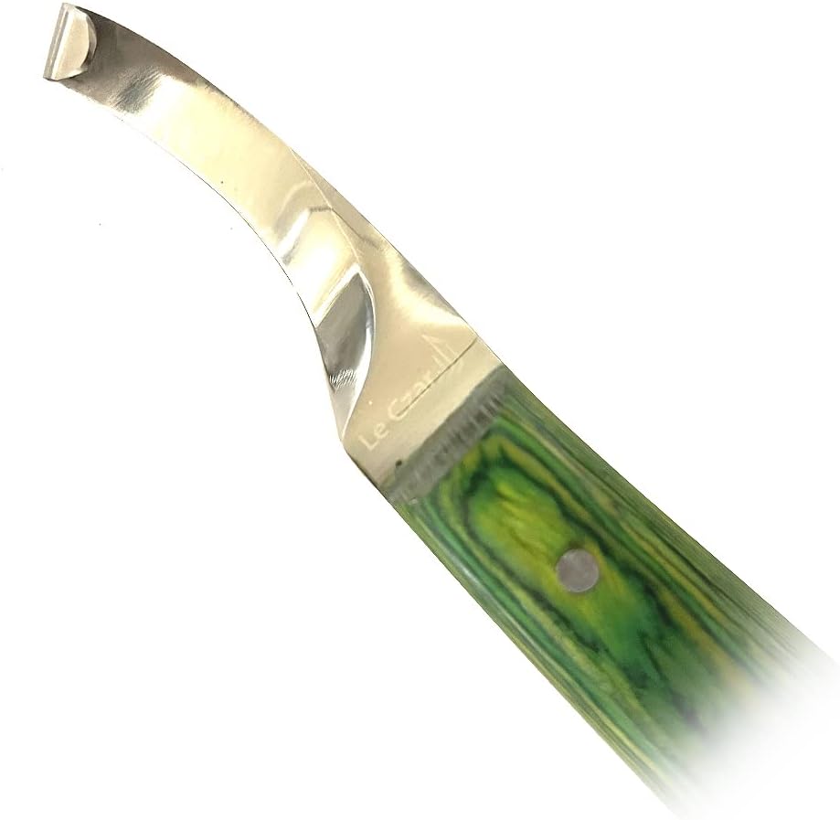 Precision Farrier Tools Super Sharp Hoof Knife | Right-Handed Knives, Hoof Knife with Wooden Handle