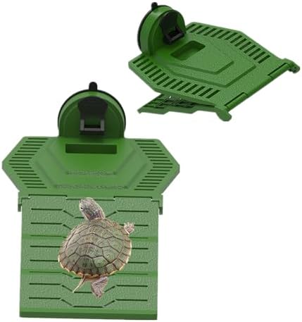 Large Turtle Basking Platform, Foldable Turtles Ramp, Turtle Resting Basking Dock Floating Décor, Plastic Tortoise Tank Climbing Ladder Terrace Hideouts for Frog Terrapin Reptiles