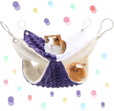 Guinea Pig Hammock Rat Hanging Bunk Bed for Small Pets, M