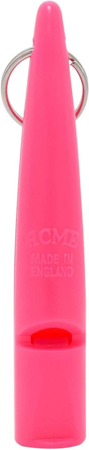 ACME Model 211.5 Plastic Dog Whistle Day Glow Pink for Dogs - 2 Pack
