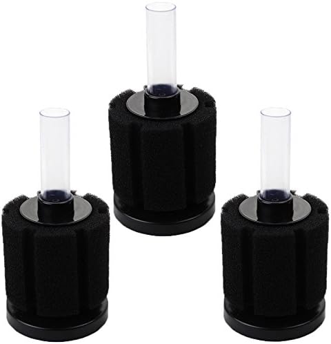 AQUANEAT Aquarium Bio Sponge Filter Breeding Fry Betta Shrimp Nano Fish Tank,3pcs (Middle up to 20Gal)