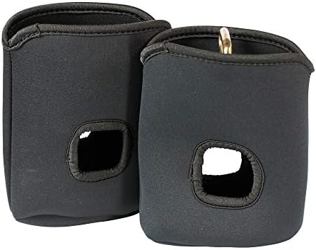 Horze Soft Neoprene 6.3" x 8" Stirrup Covers | Protect Your Saddle - Black - One Size