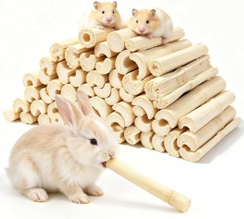 2.5 LB Sweet Bamboo Sticks Bulk Pack for Rabbits Small Animals