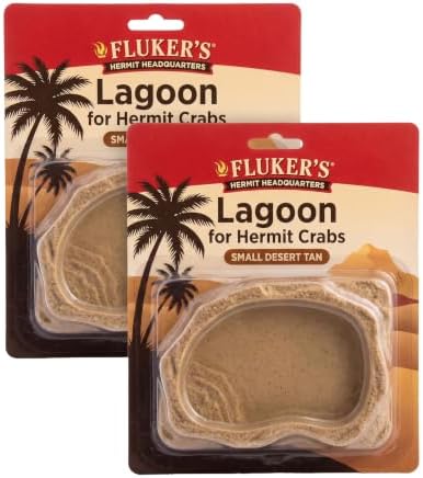 Fluker's Lagoon for Hermit Crabs, Water Bowl with Steps (Pack of 2)