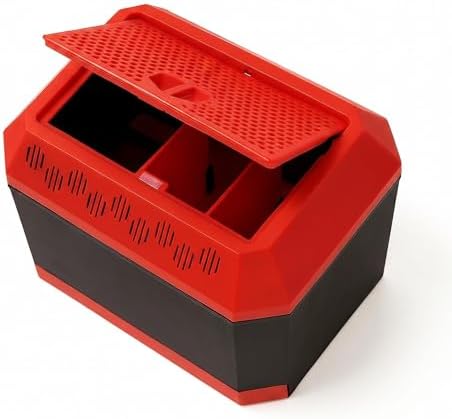 Escape-Proof Dubia Roach Enclosure - Ventilated Insect Breeding Box for Mealworms & Crickets - Light Blocking Reptile Feeder Habitat with Easy-to-Clean Drawer Base
