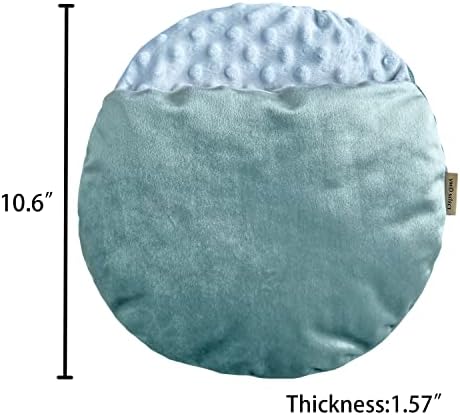 Cozy Velvet Flannel Sleeping Bag Hideout for Hedgehog, Ferret, Rat, Hamster, and Other Small Animal Bed Pouch (Blue Round)