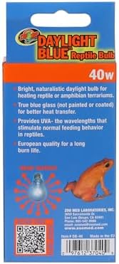 Zoo Med Daylight Blue Reptile Bulb - 40 Watts- Pack of 2