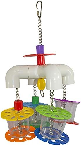 Mobile Forager - Durable Fun Treat Foraging Cage Accessory Toy - Sugar Gliders, Squirrels, Chinchillas, Prairie Dogs, Degus, Opossums, Marmosets, Monkeys, Parrots, Birds, Rats, Hamsters & Gerbils