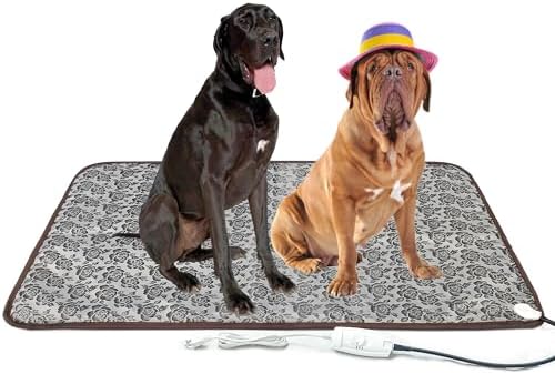 Extra Large Pet Heating Pad for Dogs, Cats & Puppies Electric Heated Bed mat