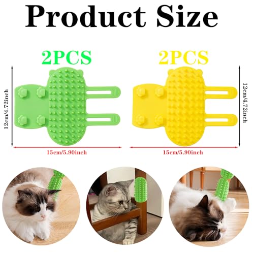 Cat Self Grooming Brush Silicone Cats Combs Indoor Soft Cat Face Scratcher